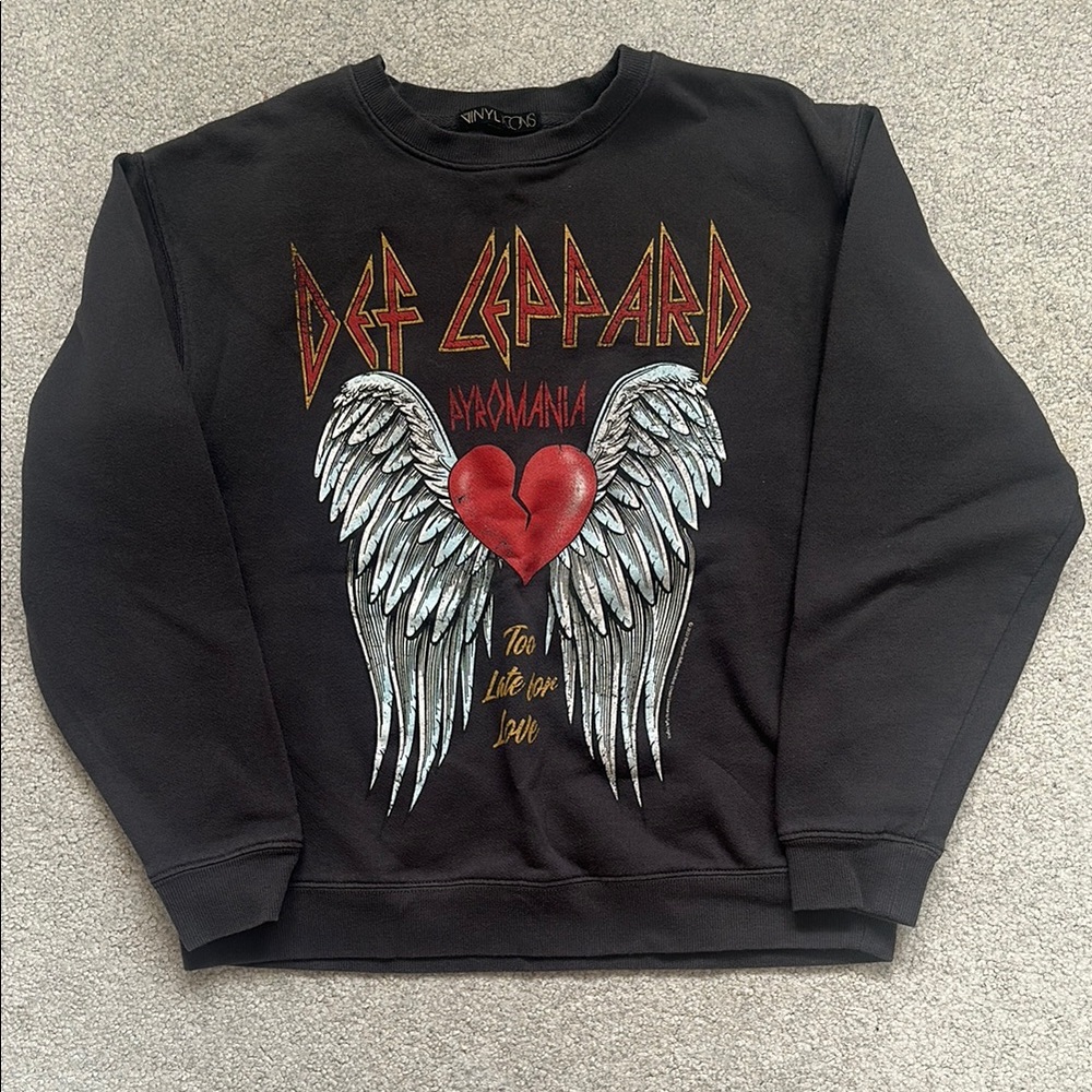 Dark Grey Def Leppard Crewneck